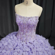 Strapless Beading Quinceañera Dress