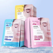 15pcs BIOAQUA Retinol Collagen Facial Masks Firming Hydrating Brightening Moisturizing Face Mask Facial Skin Care Products