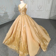 Gold Sweetheart  Elegant Quinceañera Dresses