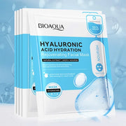 20pcs BIOAQUA Snail Hyaluronic Acid Face Mask skincare Moisturizing Hydrating Firming Facial Masks Face Skin Care Products