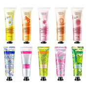 10pcs Fruity Flowery Hand Cream Moisturizing Nourishing Anti Chap Repairing Hands Care Beauty Skincare Hand Creams Sets