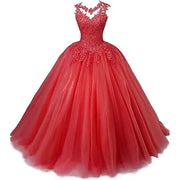 Bomaris Sheer Neck Quinceañera Ball Gown