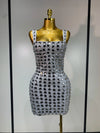 Paulina sexy sleeveless luxury beading bandage dress