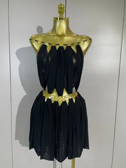 Lauryn sexy mesh hollow out backless mini dress for birthday and nightclub party styling