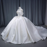 Satin Ball Gown Wedding Dress