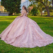 Sparkly Pink Princess Quinceañera Dress