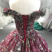 Sequins Sweetheart Ball Gown Quinceañera Dress