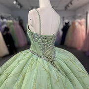 Glitter Tulle Quinceanera Dress