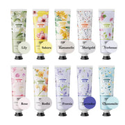 10pcs Fruity Flowery Hand Cream Moisturizing Nourishing Anti Chap Repairing Hands Care Beauty Skincare Hand Creams Sets