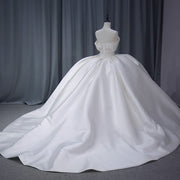 Satin Ball Gown Wedding Dress