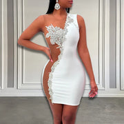 Beaded White Birthday Dress