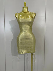 Jamie silver sleeveless hollow out bodycon bandage dress with a figure-hugging silhouette ENVIOUSDESIGNS