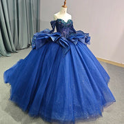 Blue Sweetheart Quinceañera Dress