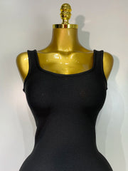 Envious Designs Sienna bodycon black ruffle sleeveless bandage dress for evening and cocktail party styling