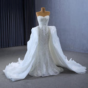 Gorgeous Elegant Beading Wedding Gown