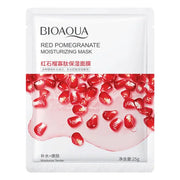 BIOAQUA Plant Facial Mask Moisturize Cucumber Blueberry Aloe Vera Seaweed Bilobed Yeast Hyaluronic Acid Niacinamide Facial Mask