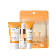 3pcs/set LAIKOU Vitamin C 24K Golden Sakura Skin Care Sets Face Cream Serum Eye Cream Moisturizing Face Care Kit