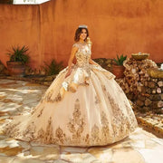 Luxury Shiny Off-Shoulder Quinceañera Dress