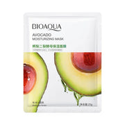 BIOAQUA Plant Facial Mask Moisturize Cucumber Blueberry Aloe Vera Seaweed Bilobed Yeast Hyaluronic Acid Niacinamide Facial Mask