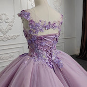 Exquisite Purple Quinceañera Ball Gown