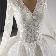 New Full Sleeves Wedding Dress