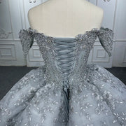 Organza Appliqué Ball Gown Quinceañera Dress