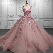 Flower Sleeveless Princess Quinceañera Dress