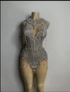 Luxury Diamond Birthday Dress O Neck