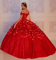 Off-Shoulder Sequin Quinceanera Dress 2024