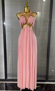 Alyn Sexy Cutout Backless White Black Maxi Long Dress