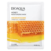 BIOAQUA Plant Facial Mask Moisturize Cucumber Blueberry Aloe Vera Seaweed Bilobed Yeast Hyaluronic Acid Niacinamide Facial Mask