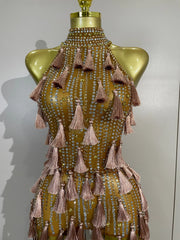 Destiny sparkle diamond mesh see-through bodycon bodysuit for nightclub and stage performance