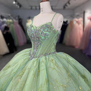 Glitter Tulle Quinceanera Dress