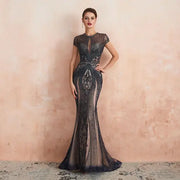 Stunning Beaded Elegant Evening Dress