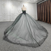 Luxury Black Green QuinceañeraDress