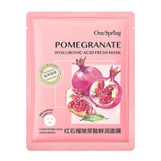 20 Pieces Natural Fruit Plant Facial Mask Sheets Moisturizing Oil-Control Blueberry Cucumber Pomegranate Fruit Aloe Face Mask