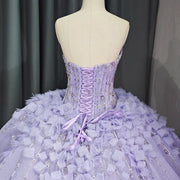 Strapless Beading Quinceañera Dress