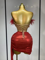Tina Red Mini Dress