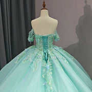 Cap Sleeve Scoop Quinceañera Dress