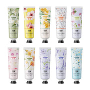 10pcs Fruity Flowery Hand Cream Moisturizing Nourishing Anti Chap Repairing Hands Care Beauty Skincare Hand Creams Sets