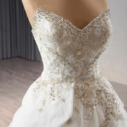 Pearls Mermaid Wedding Dresses