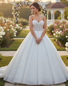 Luxury Pearls Beading Wedding Dress