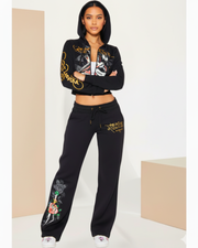 Swallow Cropped Hooded Pant Sets