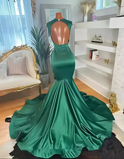 Elegant Green Luxury long Prom Dress