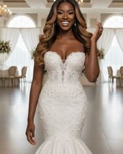 Sweetheart Sexy Mermaid  Wedding Dress
