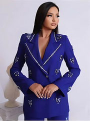 Luxurious Beaded Women's 2 piece Suit