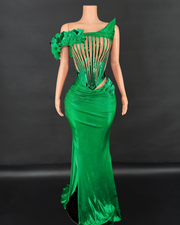 Ruby Red Evening Gown