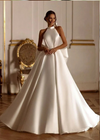 Halter Satin Mermaid Sweetheart Neck Wedding Dresses