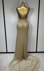 Mikah Backless Halter Maxi Long Dress