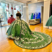 Sparkle Green Quinceanera Dress